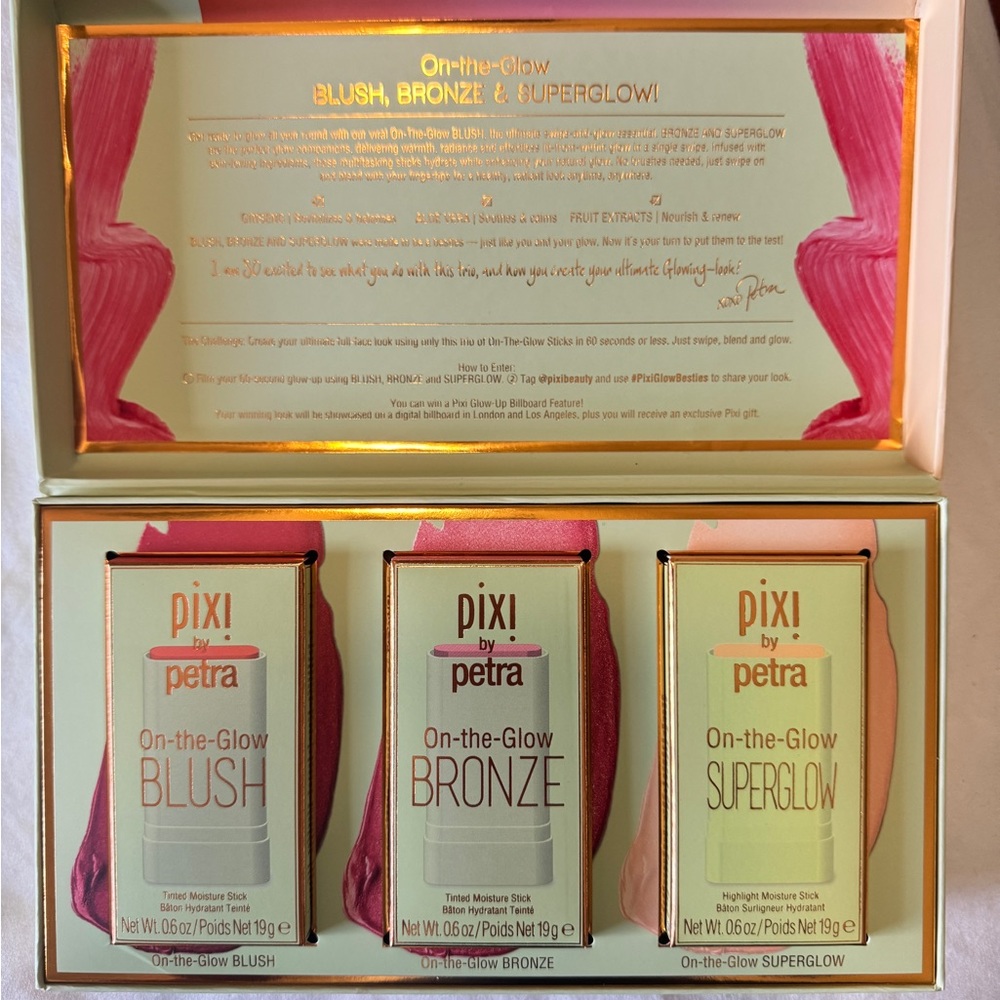 Pixi On-the-Glow Blush, Bronze, and Superglow Trio